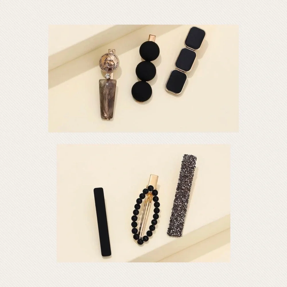 6 PCs Cute fashion hair‎ clips set